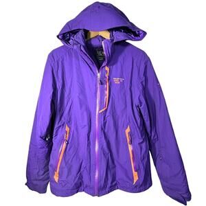 Mountain Hardwear Ski Jacket Womens L Purple Dry.Q Elite Waterproof Shell